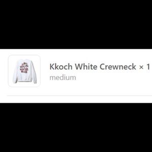 Kkoch White Crewneck